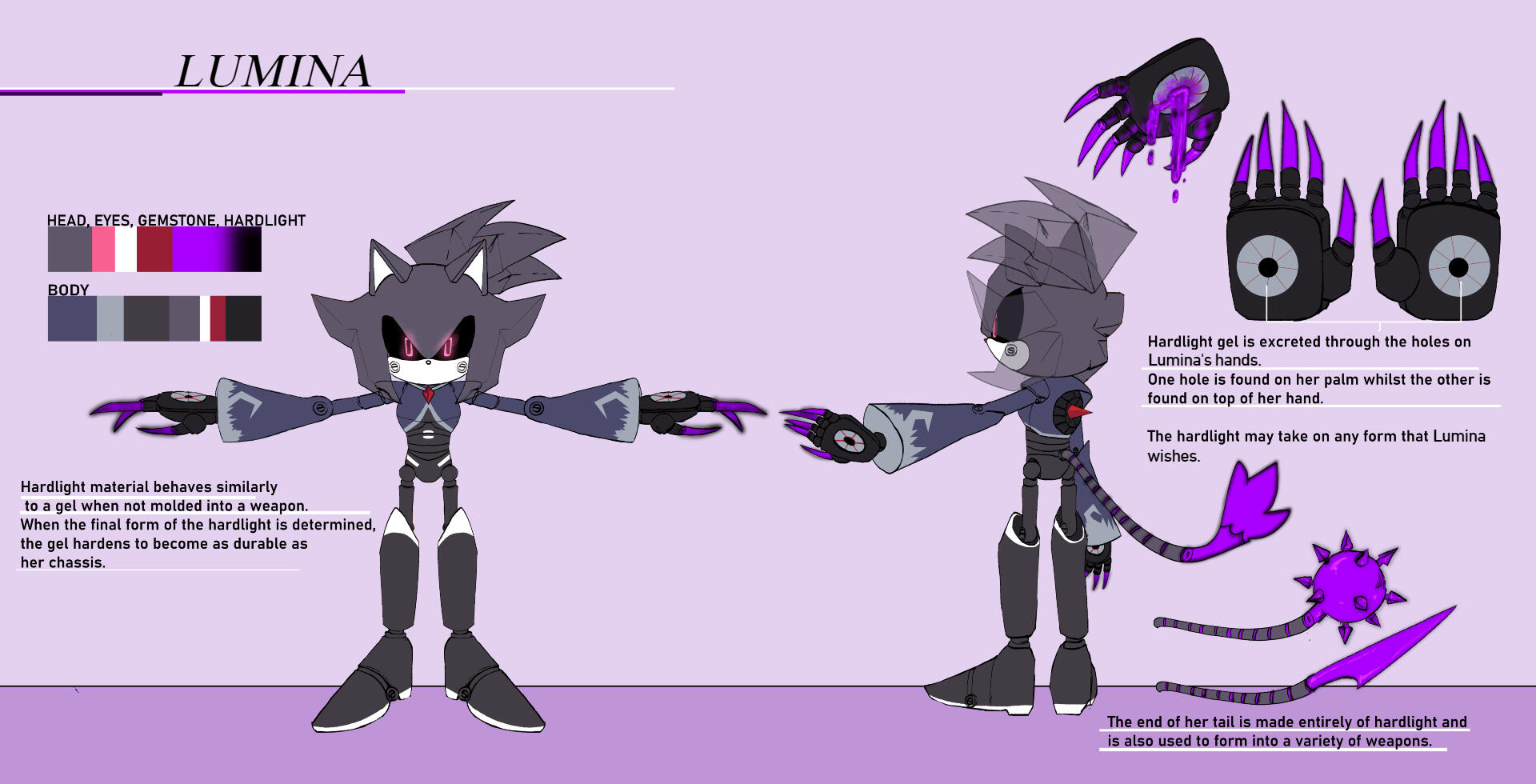 Her Metal variant was based off of this outfit!