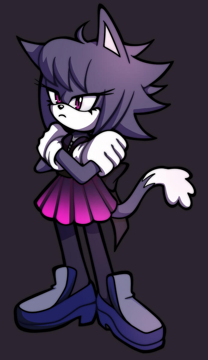 Sometimes, Blaze forces her to attend those stupid, fancy events. She's clearly not a fan.